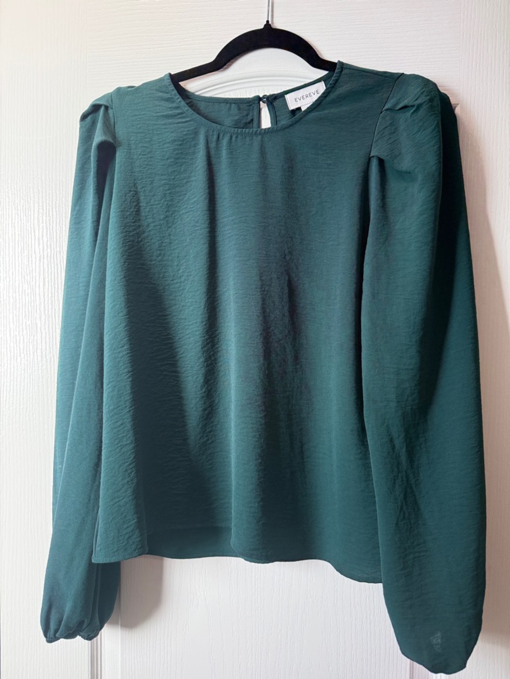 Evereve Teal Green Long Sleeve Blouse